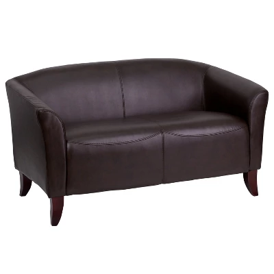 Flash Furniture HERCULES Imperial Series LeatherSoft Loveseat With Cherry Wood Feet 15 Flash Furniture HERCULES Imperial Series LeatherSoft Loveseat With Cherry Wood Feet - Image 13