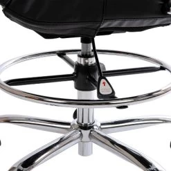 Emma And Oliver Mid-Back LeatherSoft Drafting Chair With Adjustable Foot Ring And Chrome Base 21 Emma And Oliver Mid-Back LeatherSoft Drafting Chair With Adjustable Foot Ring And Chrome Base -Baxton Studio Store GUEST 020fe9da 133c 43b9 b715 bc11ab39adde