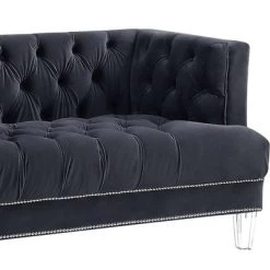 64" Ansario Sofa Charcoal Velvet - Acme Furniture -Baxton Studio Store GUEST 02c229f8 5455 441e 8d8e 468abf5905f6