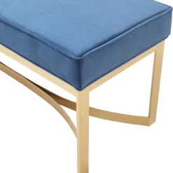 Secor Upholstered Accent Bench With Metal Base - Martha Stewart -Baxton Studio Store GUEST 030d8c53 7420 4578 8531 7d52de2ade74
