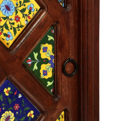 Pocatello Handcrafted Boho Mango Wood Nightstand Walnut - Christopher Knight Home 9 Pocatello Handcrafted Boho Mango Wood Nightstand Walnut - Christopher Knight Home - Image 7