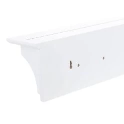 Foster Wall Shelf With Pegs - White -Baxton Studio Store GUEST 04025864 c386 4c3e 93ac 73d680cc4601
