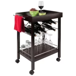 Johnnie Bar Cart Dark Espresso - Winsome -Baxton Studio Store GUEST 042125f0 256d 43b2 a288 34a1b3cf00a4