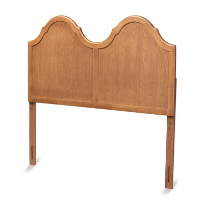 Tobin Vintage Wood Arched Headboard Walnut - Baxton Studio 7 Tobin Vintage Wood Arched Headboard Walnut - Baxton Studio - Image 5