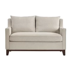 Madge Tweed Fabric Loveseat Oatmeal - Inspire Q