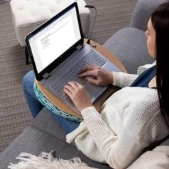 The Sofia + Sam Lap Desk For Laptop And Writing With USB Light . Fits 13" -15" Laptops, Tablets, Phones And Books For Easy Reading. -Baxton Studio Store GUEST 052e8a9d d001 4a66 a645 46cf900760a5