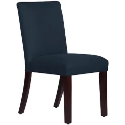 Hendrix Dining Chair In Linen Navy - Skyline Furniture