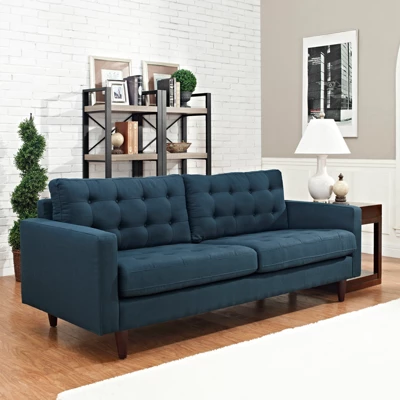 Empress Upholstered Sofa Azure - Modway 5 Empress Upholstered Sofa Azure - Modway - Image 3