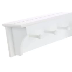 Foster Wall Shelf With Pegs - White -Baxton Studio Store GUEST 06a93b79 e450 4232 baf0 0dab51fef83b