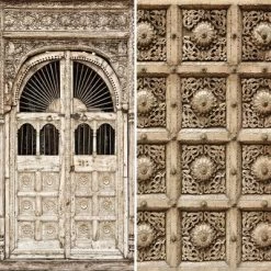 6" Double Sided Stone Doorway Canvas Room Divider Gray - Oriental Furniture 10 6" Double Sided Stone Doorway Canvas Room Divider Gray - Oriental Furniture -Baxton Studio Store GUEST 0974c57a fd43 4c37 a411 002f69707388