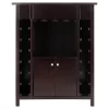 Yukon Wine Cabinet Wood/Espresso - Winsome