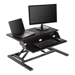 Stand Up Desk Store AirRise Pro Two Tier Standing Desk Converter Monitor Stand With Built-In Keyboard Tray -Baxton Studio Store GUEST 0a1ad4ff db80 435c bb5f 2870501d2798
