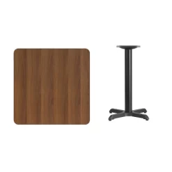 Flash Furniture 30'' Square Walnut Laminate Table Top With 22'' X 22'' Table Height Base 6 Flash Furniture 30'' Square Walnut Laminate Table Top With 22'' X 22'' Table Height Base -Baxton Studio Store GUEST 0a26ef0d da5c 4ed1 a2ef d331ff8ed6a7