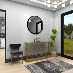 Rectangular Traditional Modern Metal Console Table Gold - Olivia & May -Baxton Studio Store GUEST 0dc47c05 d4a9 4558 a648 c5915783f18e