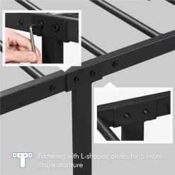 Yaheetech Metal Platform Bed Frame With Spindle Headboard And Footboard 15 Yaheetech Metal Platform Bed Frame With Spindle Headboard And Footboard -Baxton Studio Store GUEST 0de5e9c9 a767 4cc0 adc1 951a2c80d901