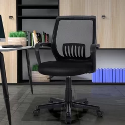 Costway Mid-Back Office Executive Chair Mesh Chair Height Adjustable W/ Lumbar Support -Baxton Studio Store GUEST 0df5656b 2f28 4b56 b5e8 946017c84ec0