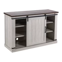 TV Stand For TVs Up To 52" Saw Cut Off White - Home Essentials -Baxton Studio Store GUEST 1023f96e be16 4e9b abf9 e46c1a3b7b65