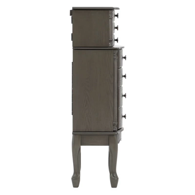 Sedalia Jewelry Armoire Gray - Powell Company 6 Sedalia Jewelry Armoire Gray - Powell Company - Image 4