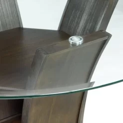 Simms Round Standard Height Dining Table Walnut - Picket House Furnishings -Baxton Studio Store GUEST 10444b80 59da 4f9b af06 8a34595e7d0c