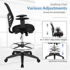 Tangkula Ergonomic Office Chair W/Retractable Footrest High Back Reclining Executive Chair W/Adjustable Headrest -Baxton Studio Store GUEST 11734a1c 16f2 40aa 93ac 48d4e6c2c180