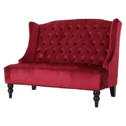 Leora Winged Loveseat - Christopher Knight Home -Baxton Studio Store GUEST 119061b4 34d8 4de7 9820 8a411fa0ac24