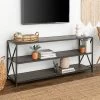 Modern Industrial X Frame Metal And Wood Media Bookshelf - Saracina Home -Baxton Studio Store GUEST 120d59c9 318a 403e a35e a2872e59ec38