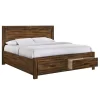 5pc King Wren Platform Storage Bedroom Set Chestnut - Picket House Furnishings