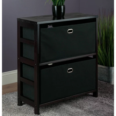 3pc Torino Set Storage Shelf With Baskets - Winsome 7 3pc Torino Set Storage Shelf With Baskets - Winsome - Image 5