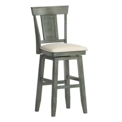 29" South Hill Panel Back Wood Swivel Height Barstool - Inspire Q 19 29" South Hill Panel Back Wood Swivel Height Barstool - Inspire Q -Baxton Studio Store GUEST 149b1453 7c71 4d1c 8d62 ffc5238444ce