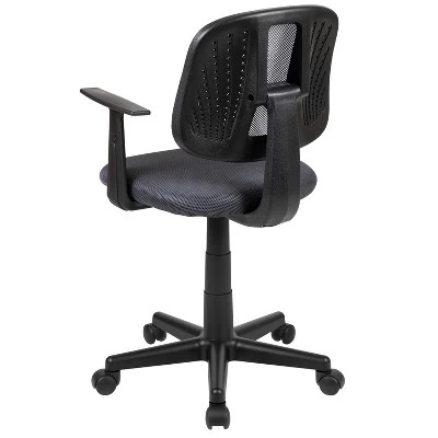 Flash Furniture Flash Fundamentals Mid-Back Mesh Swivel Task Office Chair With Pivot Back And Arms 3 Flash Furniture Flash Fundamentals Mid-Back Mesh Swivel Task Office Chair With Pivot Back And Arms - Image 2