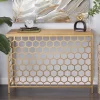 Contemporary Iron Beehive Pattern Console Table Gold - Olivia & May -Baxton Studio Store GUEST 18f34a85 a492 4b69 a6c6 d7642614c48e