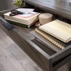 Clifford Place 2 Door Library Base Jet Acacia - Sauder -Baxton Studio Store GUEST 19731328 33b2 4097 8dcc 64a88c4710c1