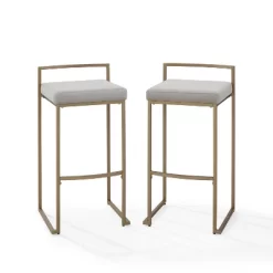 Set Of 2 Harlowe Barstools - Crosley -Baxton Studio Store GUEST 19e40a9d 007c 4704 8fd3 eca7061391dc