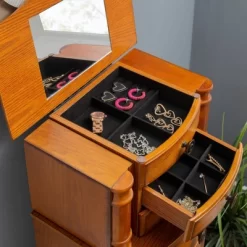 Marie Jewelry Armoire Oak - Powell Company -Baxton Studio Store GUEST 1a76cec4 9264 4758 ac56 07ff79f97986