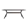 Nevada Trestle Base Dining Table Rustic Oak - Armen Living