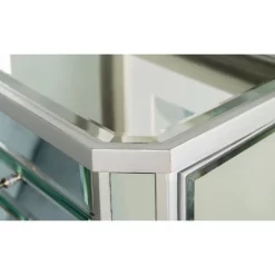 Aislin Jewelry Armoire Mirror/Silver - Powell Company -Baxton Studio Store GUEST 1b0b5806 6818 40f1 9df2 a6a8ababf87d