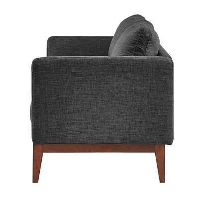 Clyde Linen Upholstered Sofa Charcoal Gray - Inspire Q 4 Clyde Linen Upholstered Sofa Charcoal Gray - Inspire Q - Image 2