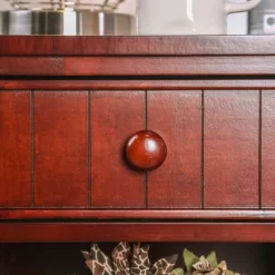 Mereu 1 Drawer Nightstand Cherry - HOMES: Inside + Out -Baxton Studio Store GUEST 1b568bbf 80ca 4d0d bc28 1f2aaadbc7c3