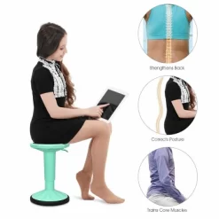 Costway Wobble Chair Height Adjustable Active Learning Stool Sitting Home Office Green Backless Silicone -Baxton Studio Store GUEST 1b8682b5 bf47 4971 97ec f56f2053ceee