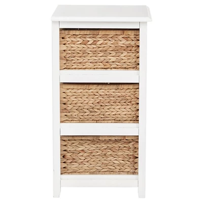 Seabrook Three Storage Unit White - OSP Home Furnishings 3 Seabrook Three Storage Unit White - OSP Home Furnishings