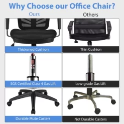 Tangkula Ergonomic Office Chair W/Retractable Footrest High Back Reclining Executive Chair W/Adjustable Headrest -Baxton Studio Store GUEST 1bc90c0d 206a 4802 bac7 2ef2eb9b90e7