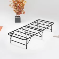 Continental Sleep 14 Inch Quickbase Metal Mattress Platform Bed Frame Foundation With Steel Slats (No Box Spring Needed), Twin, Black -Baxton Studio Store GUEST 1c4a52c0 defa 4af1 9304 4aa5dcc56a36