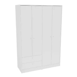 Denmark 4 Door 2 Drawer Wardrobe - Polifurniture -Baxton Studio Store GUEST 1ca0fde9 6b9b 40ef 9a78 1bf89a7920c8