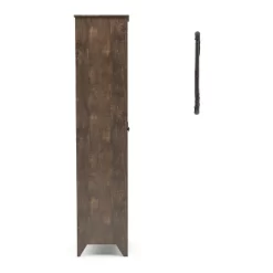 2pc Doney Armoire And Led Mirror Set Reclaimed Oak - MiBasics -Baxton Studio Store GUEST 1f060939 b84b 4eaf 8d0b 3c8f1cd58583