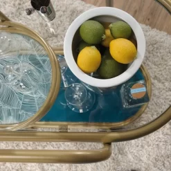 Coral Cape Bar Cart With Metal And Glass Satin Gold - Sauder 15 Coral Cape Bar Cart With Metal And Glass Satin Gold - Sauder -Baxton Studio Store GUEST 1fb9555c 413a 42af 9968 75c51dcf3cc0