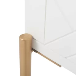 Jupiter Side Table White/Gold - Adore Decor -Baxton Studio Store GUEST 2028f6b2 f630 4b2b 83f5 8bcc0c77ade2