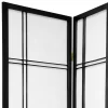 7 Ft. Tall Double Cross Shoji Screen - Black (6 Panels) -Baxton Studio Store GUEST 208489aa 969d 4204 88b5 aa5987eca2f3