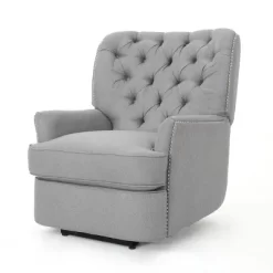Salomo Tufted Fabric Power Recliner - Christopher Knight Home -Baxton Studio Store GUEST 20e63d82 2acc 412e 8024 8626877712e8