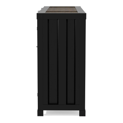 Murka 2 Open Shelf Console Table Sand Black Powder Coating - MiBasics 5 Murka 2 Open Shelf Console Table Sand Black Powder Coating - MiBasics - Image 3