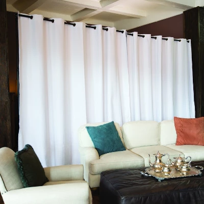 Room Dividers Now Freestanding Adjustable Room Divider Stand 25ft - 37ft 6in Wide - Black (Without Curtains) 10 Room Dividers Now Freestanding Adjustable Room Divider Stand 25ft - 37ft 6in Wide - Black (Without Curtains) - Image 8